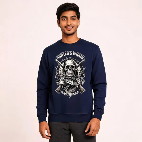 Blue_Cotton_Front_Print_Sweatshirt_For_Men