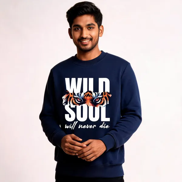 Blue_Cotton_Front_Print_Sweatshirt_For_Men