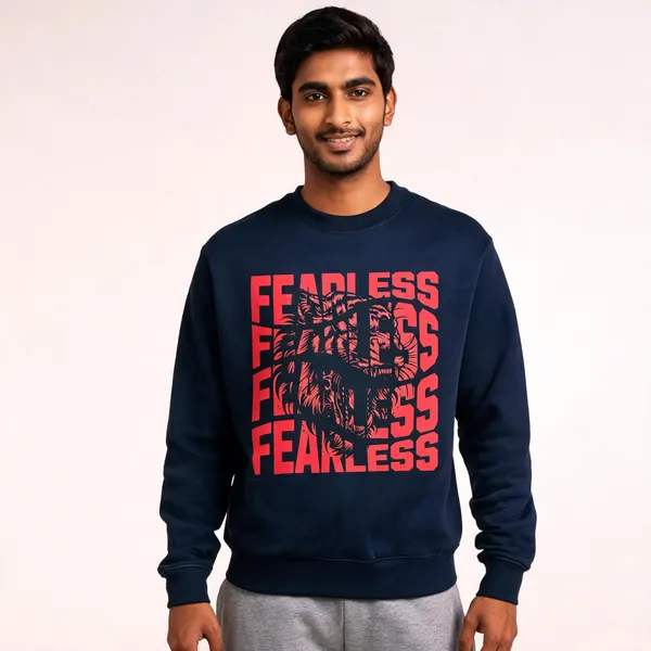Blue_Cotton_Front_Print_Sweatshirt_For_Men