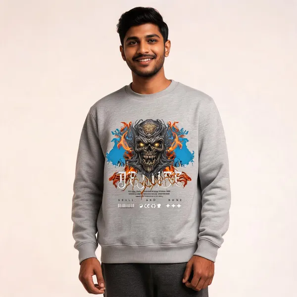 Grey_Cotton_Front_Print_Sweatshirt_For_Men
