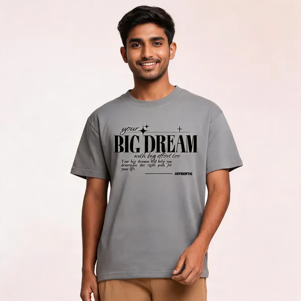 Grey_Cotton_Front_Print_T-Shirt_For_Men