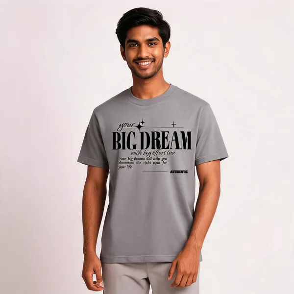 Grey_Cotton_Front_Print_T-Shirt_For_Men