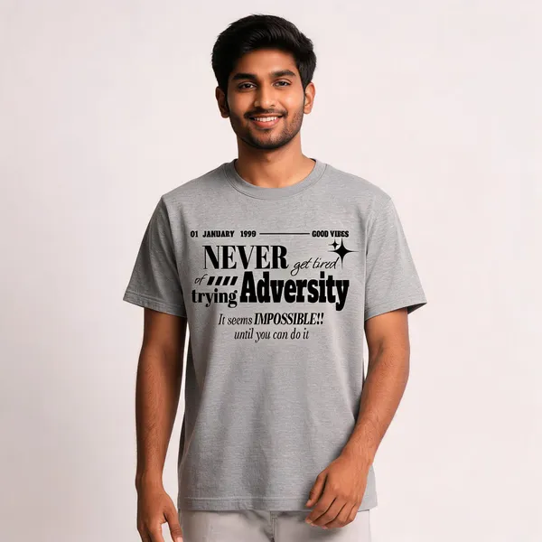 Grey_Cotton_Front_Print_T-Shirt_For_Men