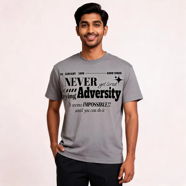 Grey_Cotton_Front_Print_T-Shirt_For_Men