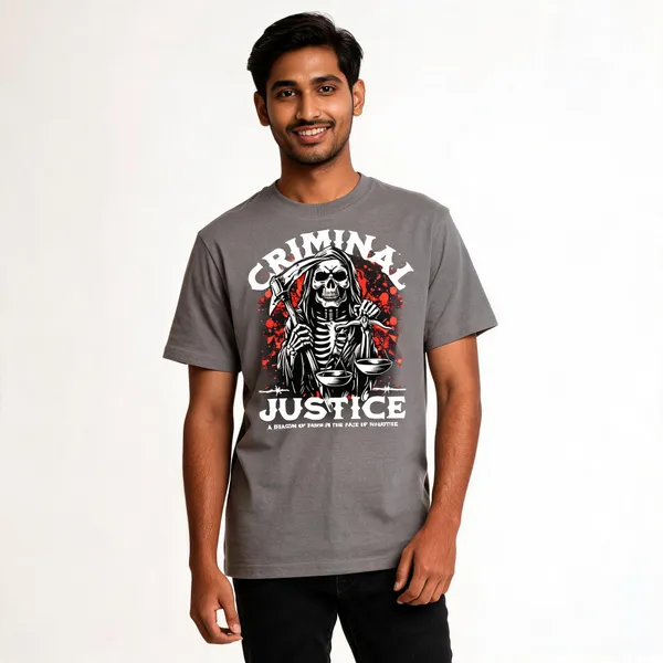 Grey_Cotton_Front_Print_T-Shirt_For_Men