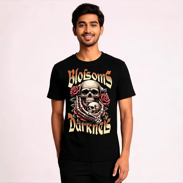 Black_Cotton_Graphic_Print_T-Shirt_For_Men