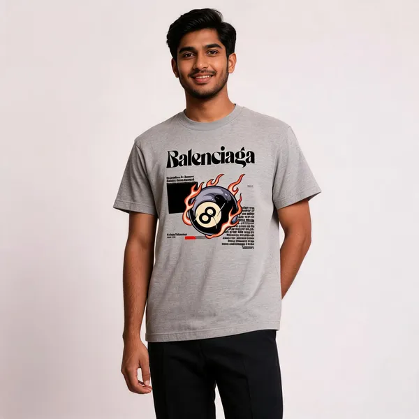Grey_Cotton_Front_Print_T-Shirt_For_Men