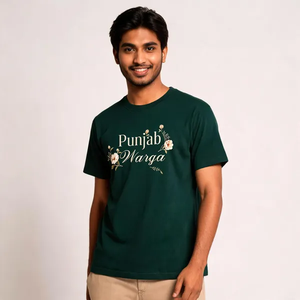 Green_Cotton_Graphic_Print_T-Shirt_For_Men