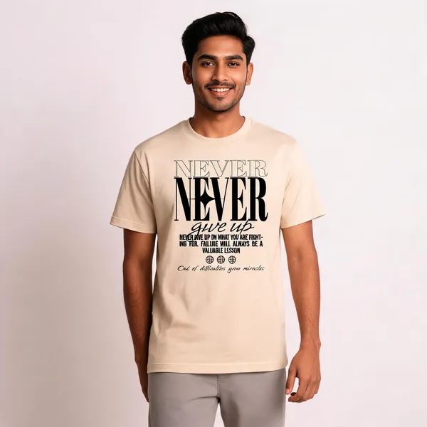 Beige_Cotton_Graphic_Print_T-Shirt_For_Men