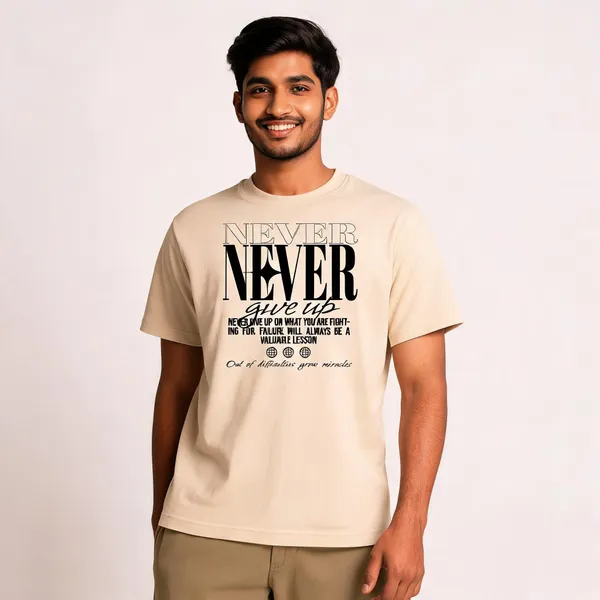 Beige_Cotton_Graphic_Print_T-Shirt_For_Men