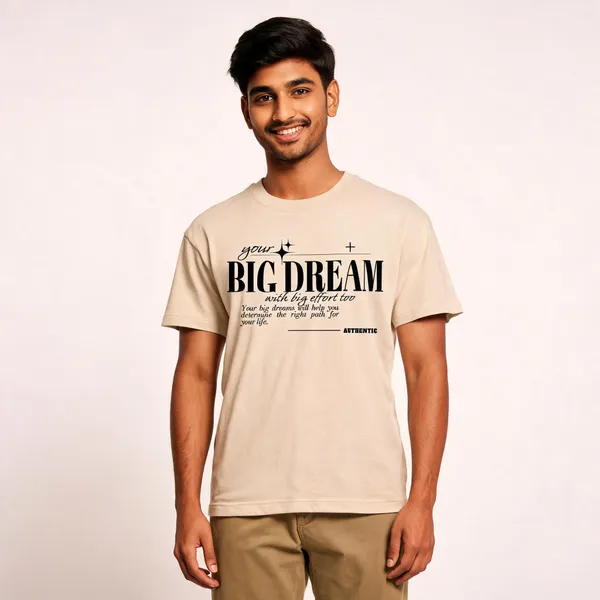 Beige_Cotton_Graphic_Print_T-Shirt_For_Men