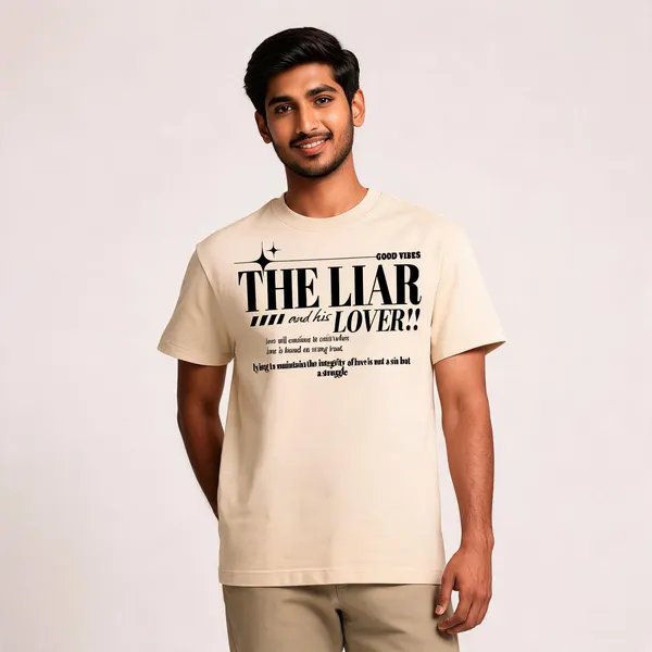 Beige_Cotton_Graphic_Print_T-Shirt_For_Men