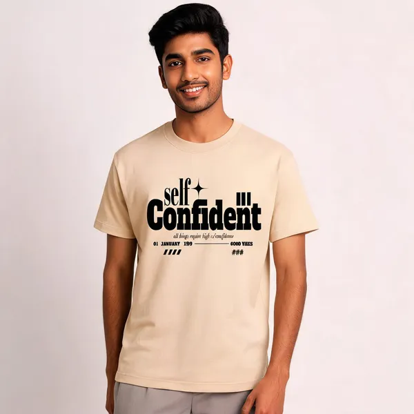 Beige_Cotton_Graphic_Print_T-Shirt_For_Men