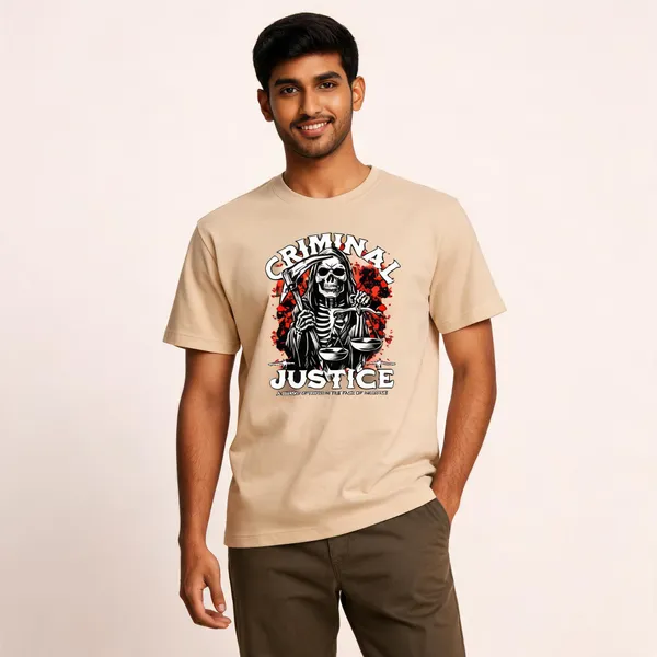Beige_Cotton_Graphic_Print_T-Shirt_For_Men