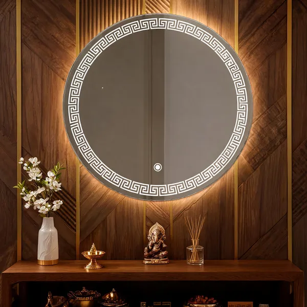 Mdf_Acrylic_Modern_Round_LED_Wall_Mounted_Mirror