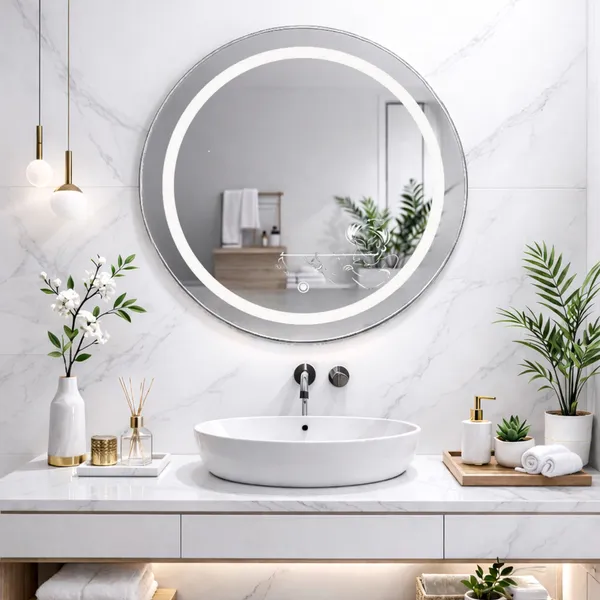 Mdf_Acrylic_Modern_Round_LED_Wall_Mounted_Mirror