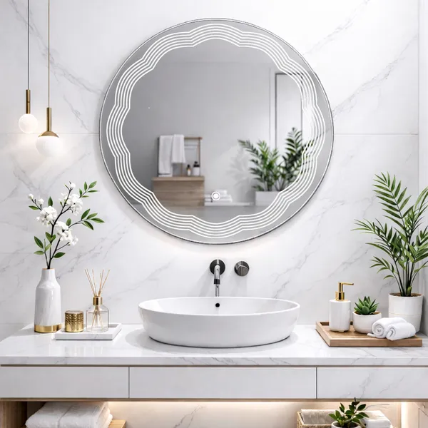 Mdf_Acrylic_Modern_Round_LED_Wall_Mounted_Mirror