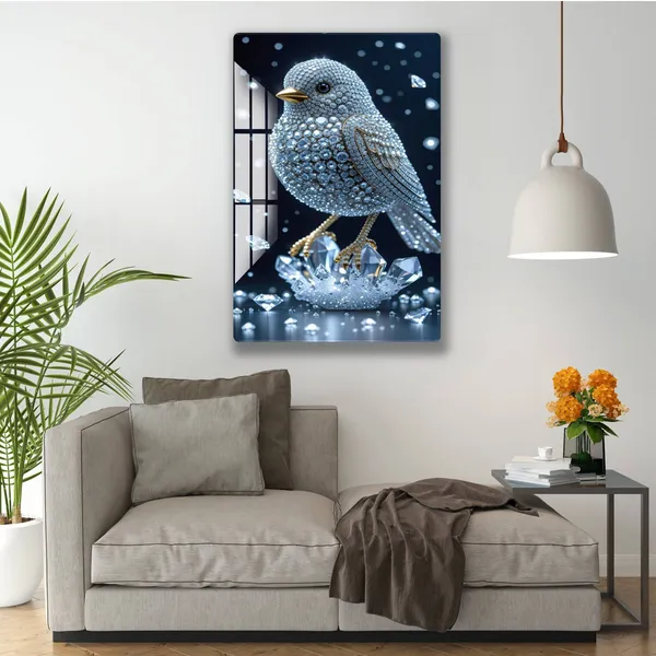Mdf_Acrylic_Modern_Crystal_Sparrow_Wall_Mounted_Photo_Frame