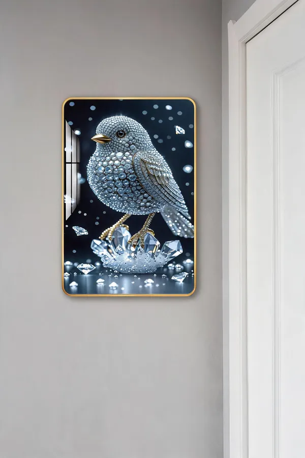 Mdf_Acrylic_Modern_Crystal_Sparrow_Wall_Mounted_Photo_Frame