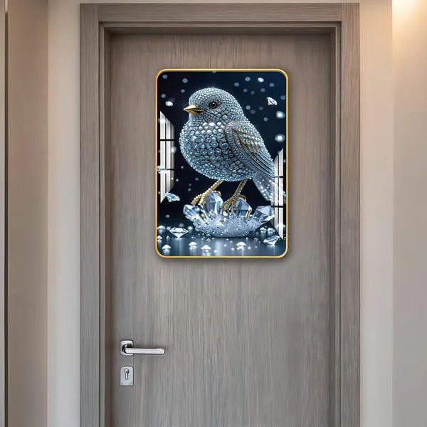 Mdf_Acrylic_Modern_Crystal_Sparrow_Wall_Mounted_Photo_Frame