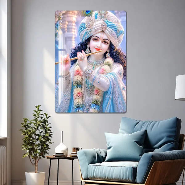 Mdf_Acrylic_Devotional_Krishna_Wall_Mounted_Photo_Frame