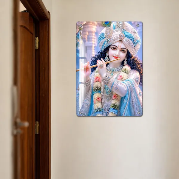 Mdf_Acrylic_Devotional_Krishna_Wall_Mounted_Photo_Frame