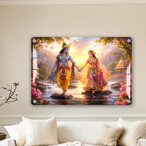 Mdf_Acrylic_Religious_Radha_Krishna_Wall_Mounted_Frame