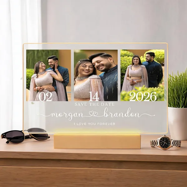 Mdf_Acrylic_Modern_3_Photo_Collage_LED_Tabletop_Frame