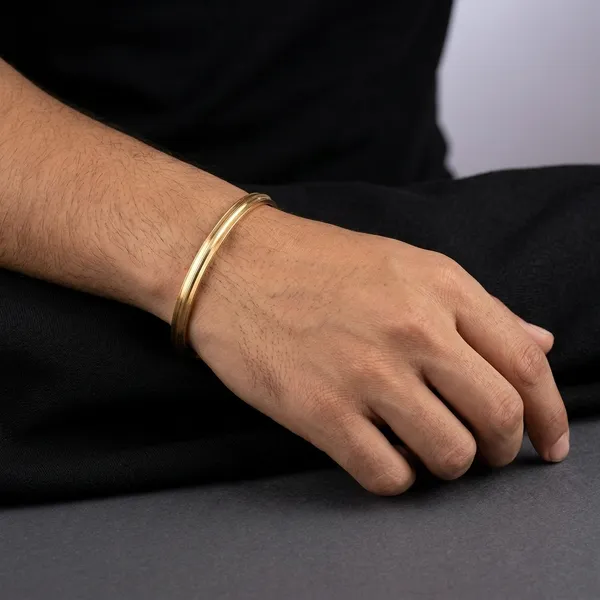 Gold_Panchaloha_Slim_Round_Kada_For_Men
