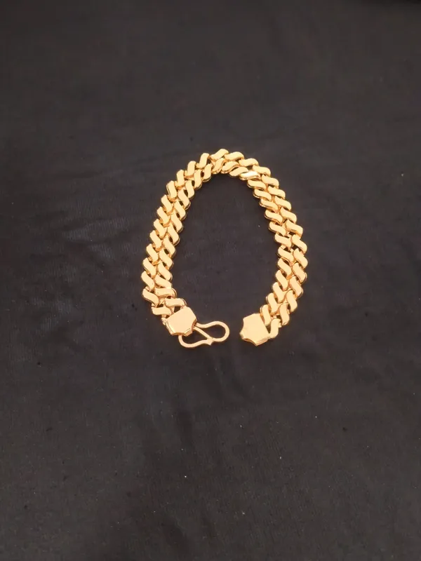 Gold_Panchaloha_Cuban_Link_Chain_Bracelet_For_Men