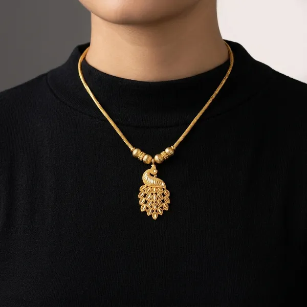 Gold_Panchaloha_Peacock_Pendant_Necklace_For_Women