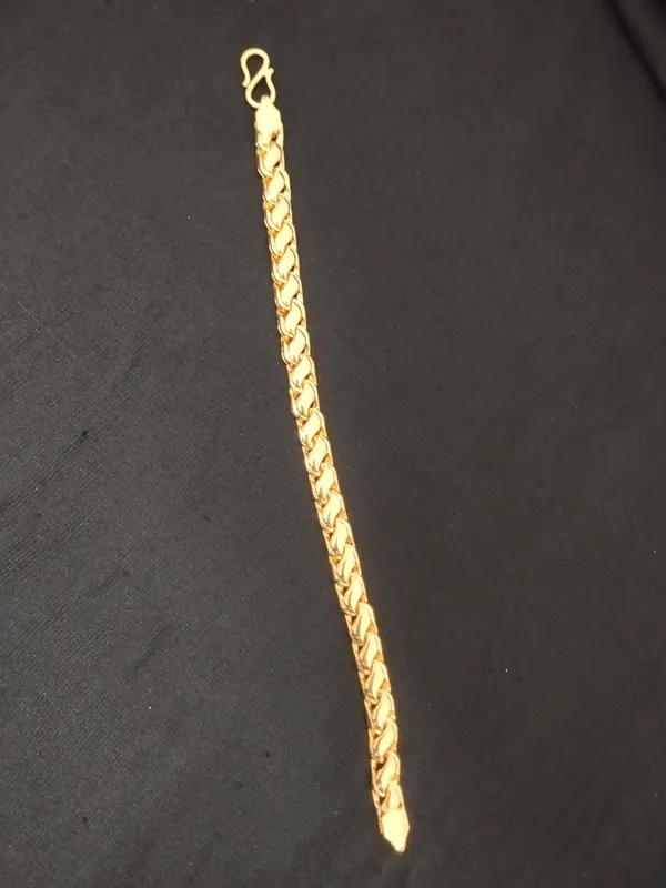 Gold_Panchaloha_Braided_Chain_Bracelet_For_Men