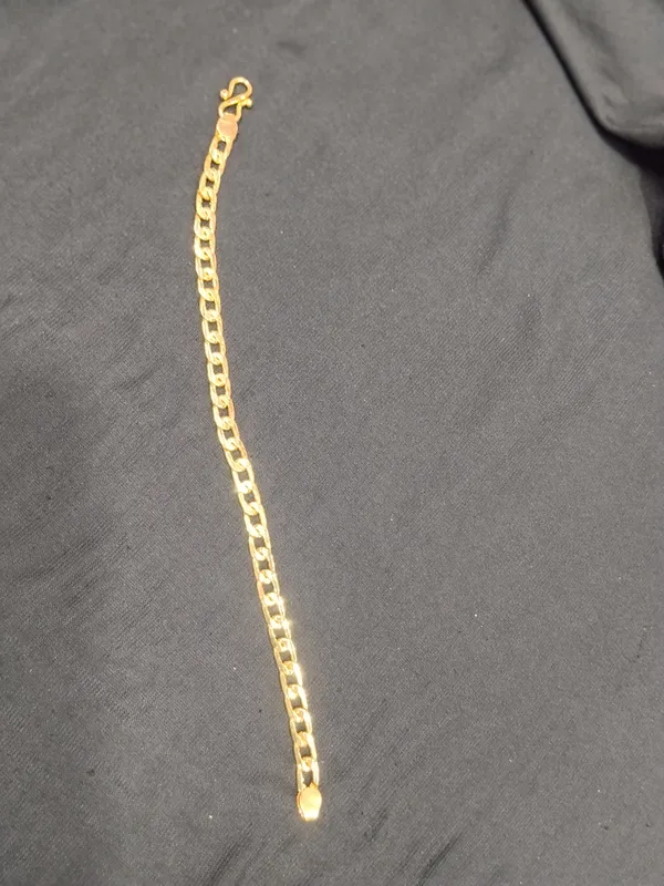 Gold_Panchaloha_Flat_Link_Chain_Bracelet_For_Men