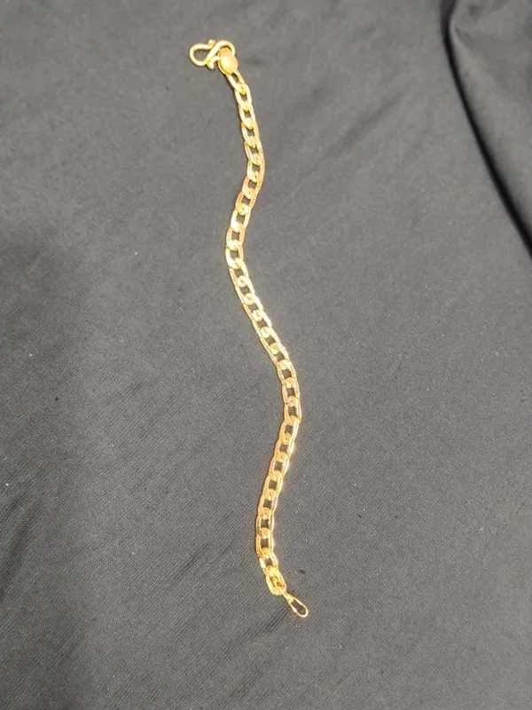 Gold_Panchaloha_Flat_Link_Chain_Bracelet_For_Men