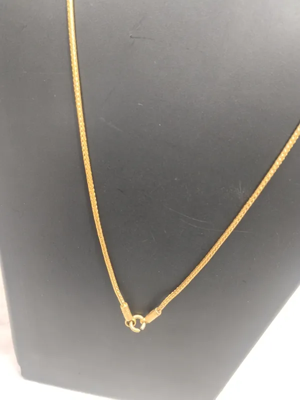 Gold_Panchaloha_Flat_Snake_Chain_Necklace_For_Unisex