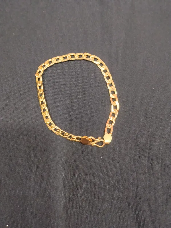 Gold_Panchaloha_Flat_Link_Chain_Bracelet_For_Men
