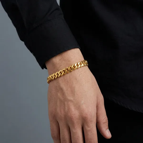 Gold_Panchaloha_Cuban_Link_Chain_Bracelet_For_Men
