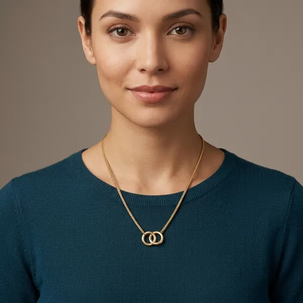 Gold_Panchaloha_Interlocking_Ring_Pendant_Necklace_For_Women