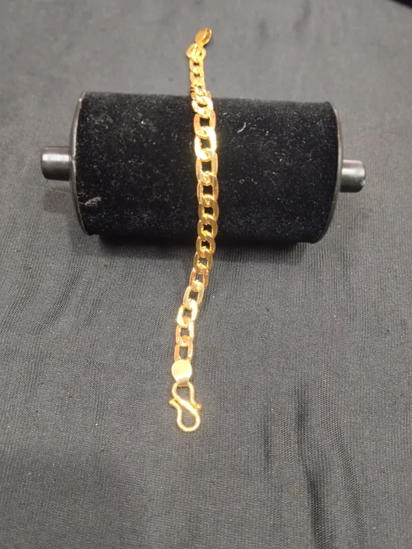 Gold_Panchaloha_Flat_Link_Chain_Bracelet_For_Men