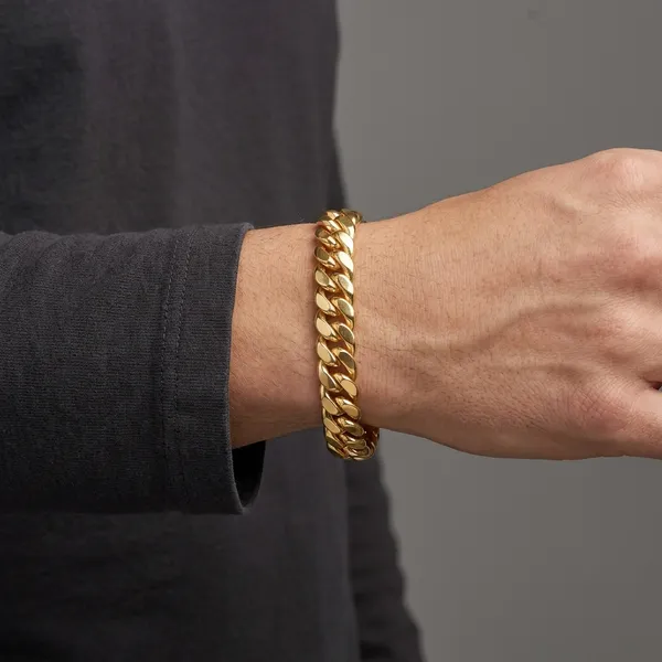 Gold_Panchaloha_Cuban_Link_Chain_Bracelet_For_Men