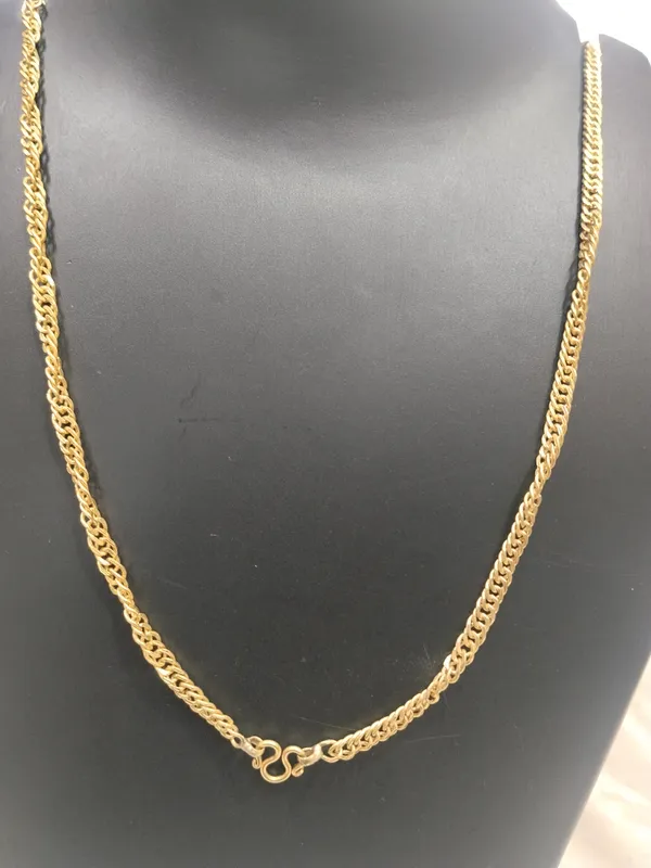 Gold_Panchaloha_Curb_Chain_Necklace_For_Unisex