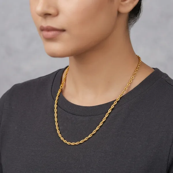 Gold_Panchaloha_Rope_Chain_Necklace_For_Unisex