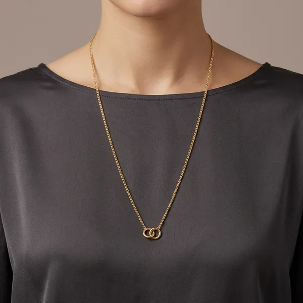 Gold_Panchaloha_Interlocking_Ring_Pendant_Necklace_For_Women