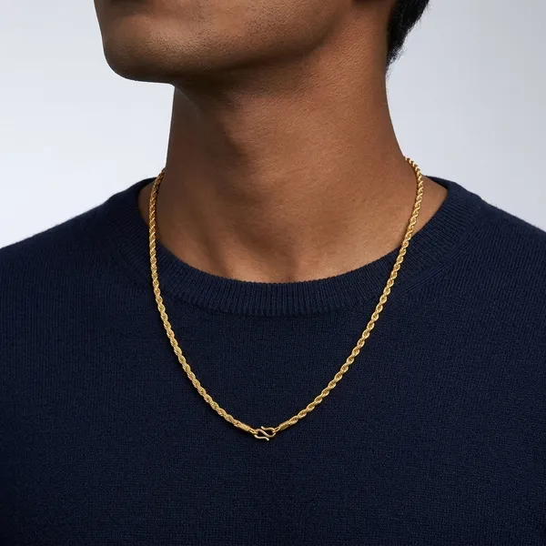 Gold_Panchaloha_Rope_Chain_Necklace_For_Unisex