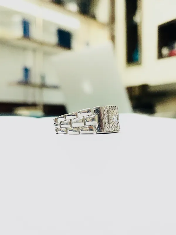 Silver_Sterling_925_Greek_Key_Square_Crystal_Ring_For_Men
