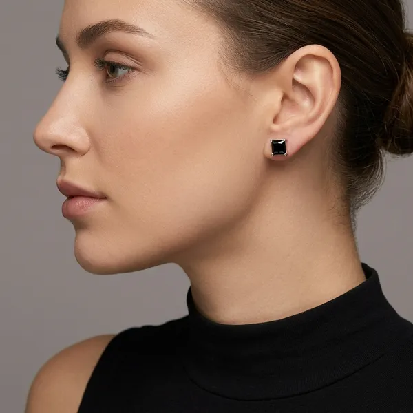 Silver_Sterling_925_Black_Square_Stone_Stud_Earrings_For_Women
