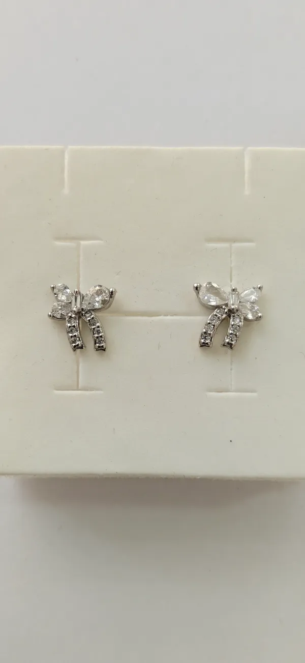 Silver_Sterling_925_Crystal_Bow_Stud_Earrings_For_Women