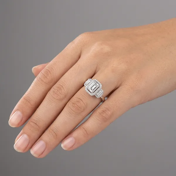 Silver_Sterling_925_Three_Stone_Emerald_Cut_Diamond_Ring_For_Women
