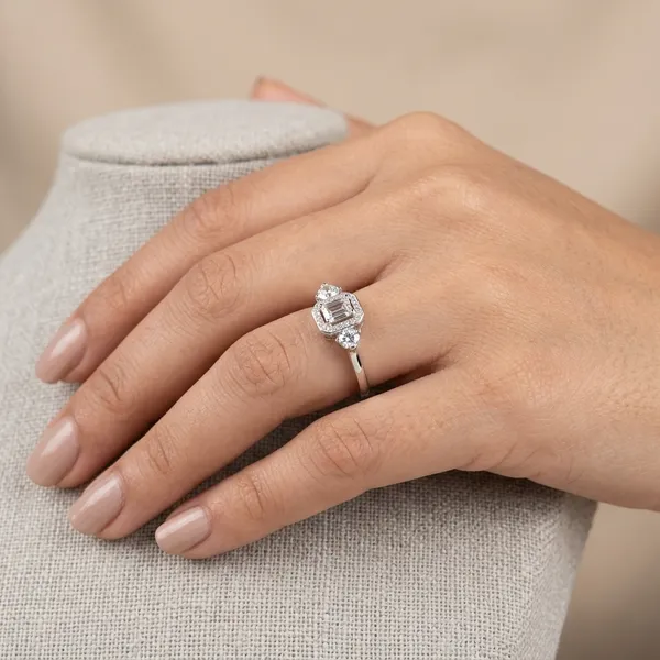 Silver_Sterling_925_Three_Stone_Emerald_Cut_Diamond_Ring_For_Women