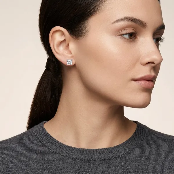 Silver_Sterling_925_Princess_Cut_Crystal_Stud_Earrings_For_Women